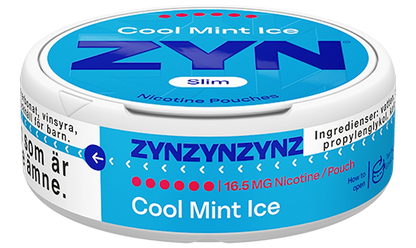 ZYN Menta Fresca Ghiacciata Slim 16,5mg