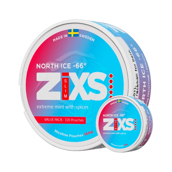 ZIXS North Ice 12mg JUMBO CAN - SNUSIO
